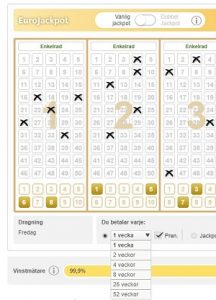 Prenumerera lotto eurojackpot